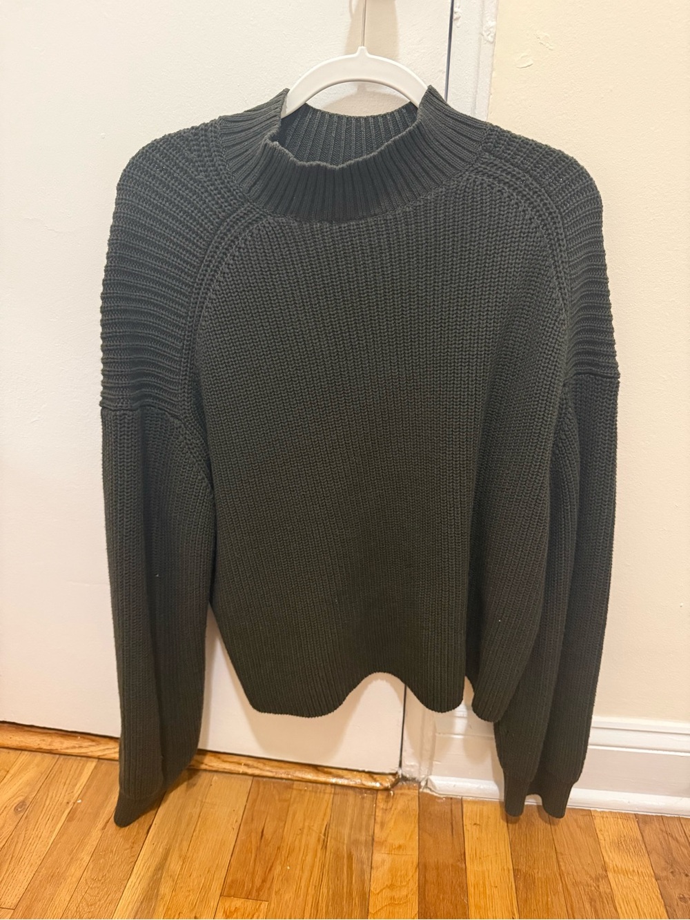 Weekday Olive Green Turtleneck Sweater
